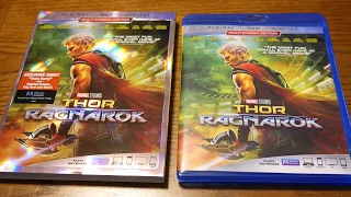 Unboxing THOR RAGNAROK - Blu-Ray + DVD + Digital HD Edition with Slipcover
