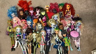 insane monster high doll haul clean up!