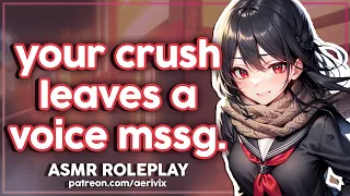 [F4A] your crush leaves you a cute message. 💞 [friends to lovers] [confession] [girlfriend asmr]