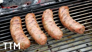 Sausage on the Weber Charcoal Grill