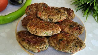 Badimcan Kotleti.Ətdən dadli(Fərqli usulda).Котлеты из Баклажанов. Вкуснее мясных