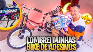 BOTEI ADESIVOS PERSONALIZADO NAS BIKES E FICOU TOP🤩/BIKE MONTADONHA E ESTILO BH🚀