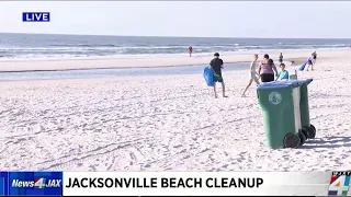 Volunteers help clean up Jacksonville's beaches