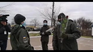 Складання Військової присяги військовослужбовцями призову ІІ-2021