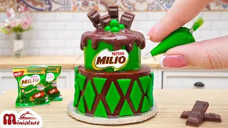 Satisfying Miniature Chocolate Milo Cake Decorating Ideas | ASMR Cooking Mini Food