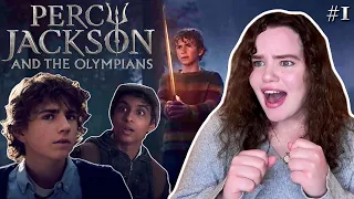 Watching Percy Jackson for the first time without reading the books! episode 1 reaction & commentary