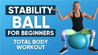 Stability ball for beginners total body workout l 16 Minutes Full Body