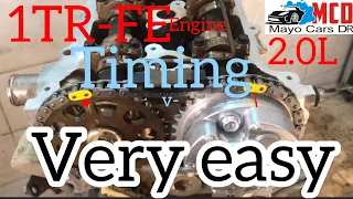 1TR-FE Engine Timing Chain Marks