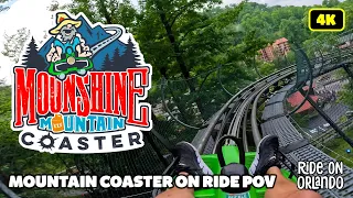 Moonshine Mountain Coaster - On Ride POV 60FPS/4K - Gatlinburg, Tennessee Alpine Coaster