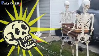 Neighbor Asks For Halloween Decorations To Be Taken Down