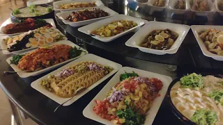 Starlight Resort 2018 dinner dishes at the main restaurant