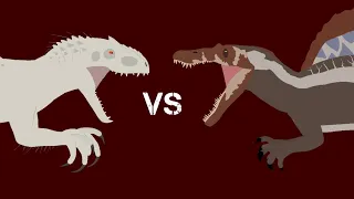 Spinosaurus VS Indominus Rex | Animation