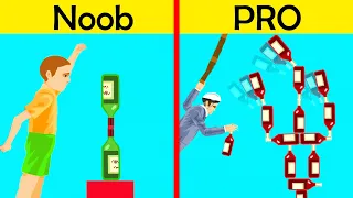 I Became The BEST BOTTLE FLIPPER In Happy Wheels!