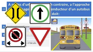 Examen théorique saaq Québec 2024 - code de la Sécurité routière saaq  canada test Quebec 2
