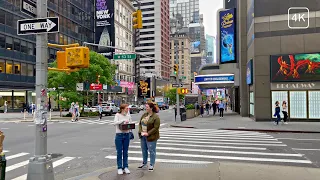 Walking Tour Midtown Manhattan - 4K NEW YORK CITY
