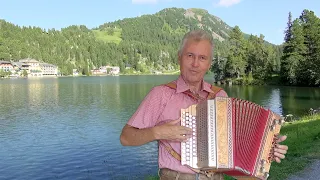 Ja mit Polka durch die Welt auf der Steirischen mit Gesang von Gottfried Kletzmair ( F-B-Es-As )