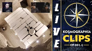 LIVE Clip 001.1 Deep Beneath Egypt's Step Pyramid with UnchartedX - Machined Stonework? Kosmographia