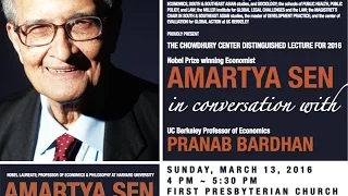 The 2016 Chowdhury Center Distinguished Lecture by Amartya Sen