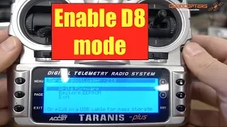 How to enable FrSKY D8 Mode - Setup Guide