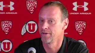 Larry Krystkowiak press conference on suspending BYU-Utah Rivalry