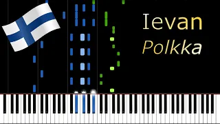 Ievan Polkka - Eino Kettunen | Piano Tutorial | Synthesia | How to play