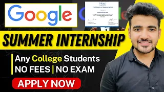 Last Chance: Google Summer Internship 2024 For College Students | Earn ₹1.8 Lakh Stipend