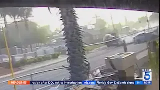 Surveillance video shows horrific head-on crash in Riverside