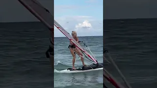 How to do a carving jibe on a wind surfer