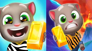 Talking Tom Gold Run Las Vegas vs Talking Tom Time Rush Android Gameplay