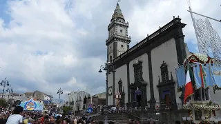 Pedara 10 Settembre 2023 Festoso arrivo a Piazza Don Diego degli Artistici Cerei Maria SS Annunziata