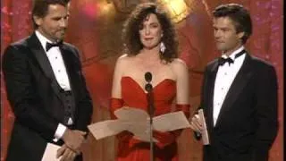 Richard Mulligan, Michael J. Fox & Judd Hirsch Win Best Actor TV Series - Golden Globes 1989