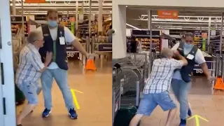 Florida man without mask fights his way into Walmart