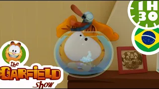 😺 Garfield aprende sobre diferentes peixes ! 🐠 O Show do Garfield