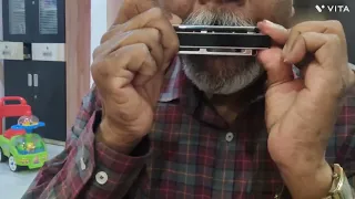 Vamping harmonica-one song on 10 different harmonicas-Natwar Patel