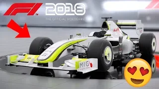 THE BRAWN IS HERE! F1 2018 Classic Car Launch Brawn BGP 001 and Williams FW25