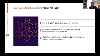 CANVAS Summer Academy 2021: The Digital Space- Threats and Opportunities to Activists