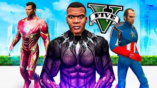 MICHAEL, FRANKLIN Y TREVOR se unen A LOS AVENGERS en GTA 5!