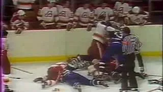 Toronto Maple Leafs - Atlanta Flames brawl 1979