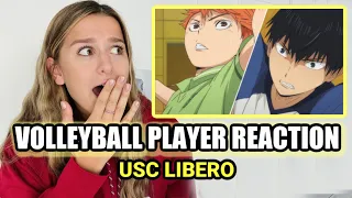 USC LIBERO REACTS TO HAIKYUU!! Victoria Garrick Watches Haikyuu S1 E1