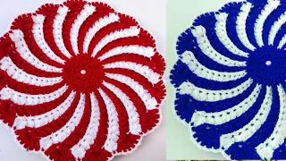 Crochet Tablemat || Crochet Doilly Thaalposh || Doormat  Dish Cloth New Pattern Design 2022