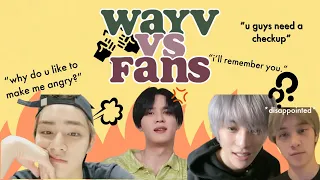 wayv (especially xiaojun) vs. fans