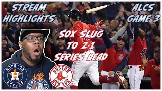 😱RED SOX DESTORY ASTROS WITH 4 HOMERS 😱ASTROS VS RED SOX GAME 3 ALCS JOEZMCFLY STREAM HIGHLIGHTS