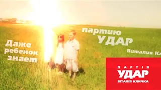 политическая реклама партии УДАР. Украина. 2012 г.