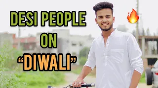 DESI PEOPLE ON DIWALI - | ELVISH YADAV |