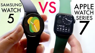 Samsung Galaxy Watch 5 Vs Apple Watch Series 7! (Comparison) (Review)