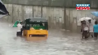 Heavy Rain Causes Water Logging In Parts Of Bhubaneswar