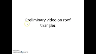 Pitched roof calculations. Part 1 - Triangles