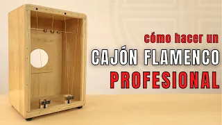 cómo hacer un CAJÓN FLAMENCO de CALIDAD - curso de LUTHERÍA - snare cajón