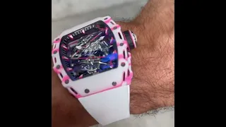 $980,000 Pink *Richard Mille* !!!! #shorts #youtubeshorts #richard #rm #bubba #golf #million #pink