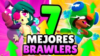 ¿LEON le GANA a TODOS? 🤯 ¡7 MEJORES BRAWLERS de BRAWL STARS!